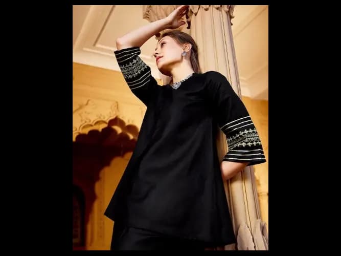 Women Shirt with Palazzos Co-Ords Set (2)