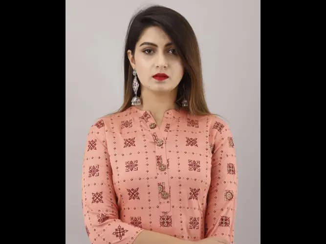 Floral Print Straight Kurta Set (3)