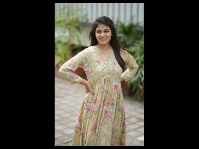 Pista Green A-Line Midi Dress