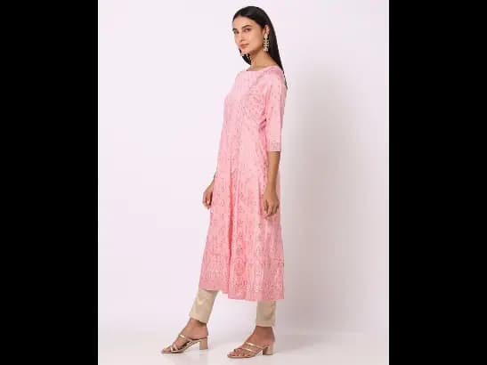 Floral Print A-Line Kurta (2)