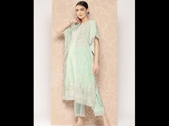 Ethnic Motifs Printed Regular Kurta with Trousers (5)
