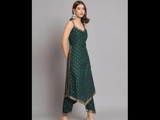Ethnic Motifs Printed Straight Kurta with Palazzos & Dupatta (3)