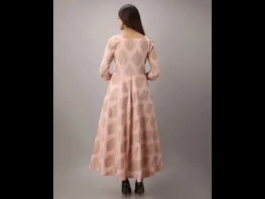 Floral Printed Round-Neck Dress (3)