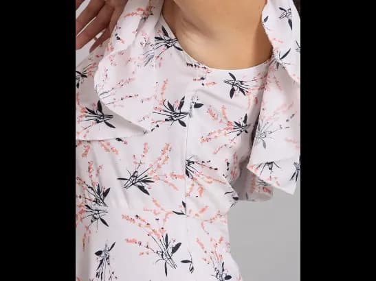Floral Print Off-Shoulder A-Line Dress (3)