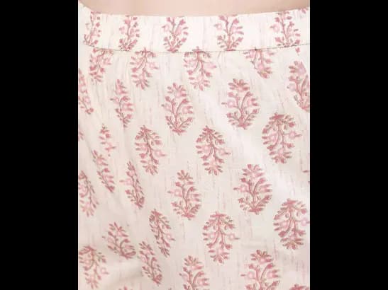 Floral Print Flared Kurta Set with Dupatta (3)