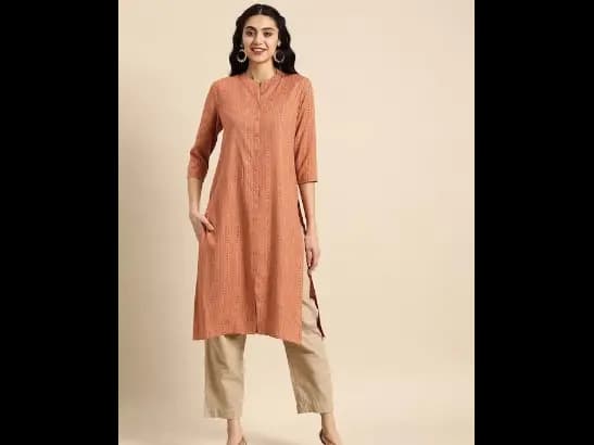 Woven Design Kurta