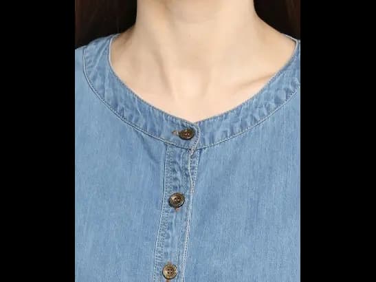 Denim Blue Shirt Dress (3)
