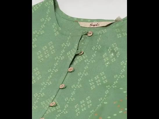 Bandhani Print A-Line Kurta (2)
