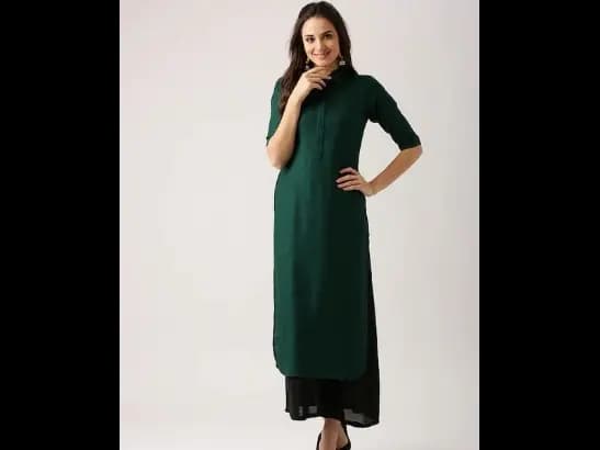 Women Green Kurta