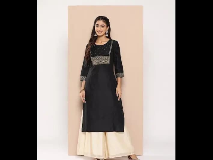 Zari Woven Design Kurta