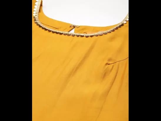 Regular Sequinned Kurta with Trousers Dupatta (4)