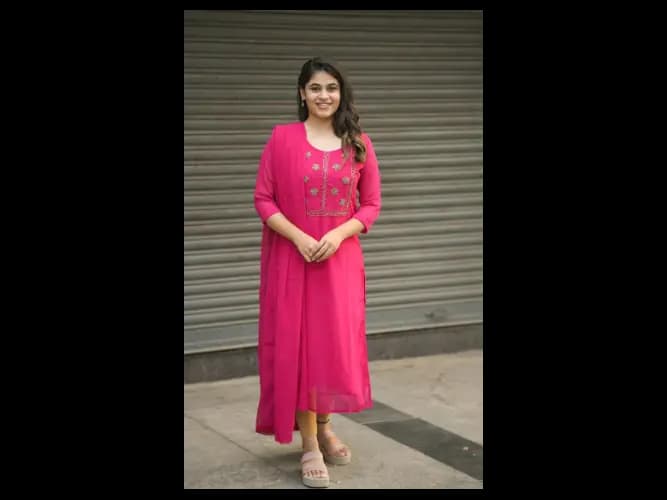 Reddish Pink (Kurti Dupatta) (3)