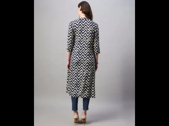 Chevrons Print Front-Open Shrug (4)
