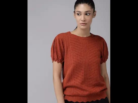 The Lifestyle Co Red Pure Cotton Blouson