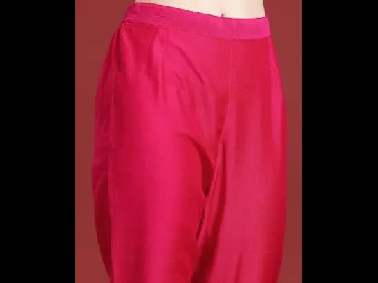 Solid Regular Kurta with Trousers & With Dupatta (4)