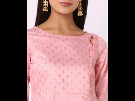 Floral Print A-Line Kurta (3)