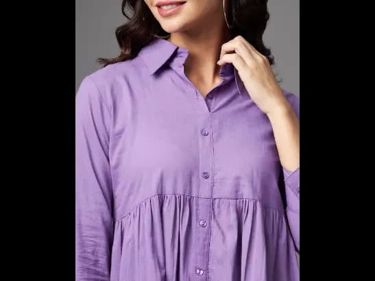 Pleated Shirt Dress (3)