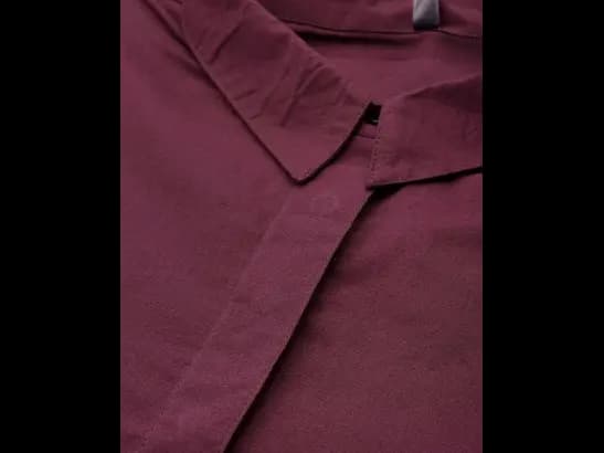 Women Burgundy Cotton Solid Pathani Kurta (2)