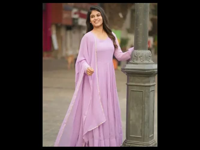Jaisalmer Lavender (Kurti Dupatta) (2)
