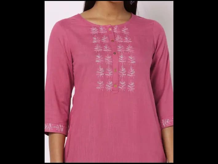 Embroidered Straight Kurta (4)