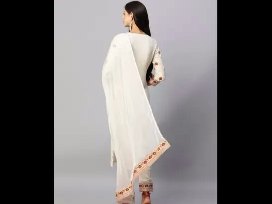 Ethnic Motifs Printed Kurta With Trousers & Dupatta (5)