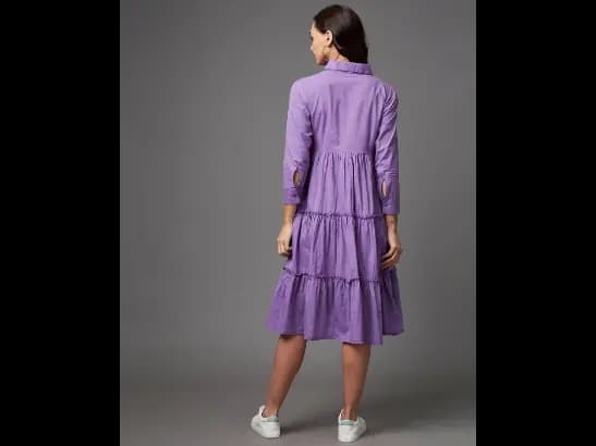Pleated Shirt Dress (4)