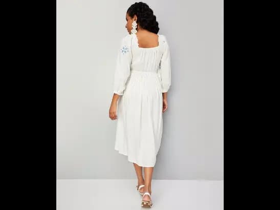Women Floral Print Fit & Flare Dress (4)