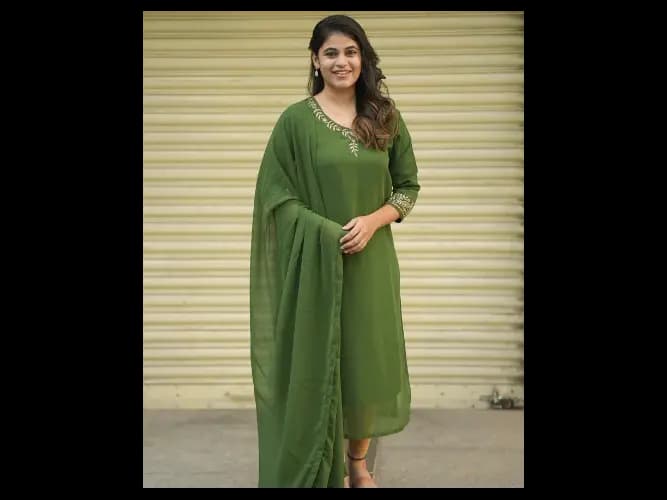 Sudha Green (Kurti Dupatta) (4)