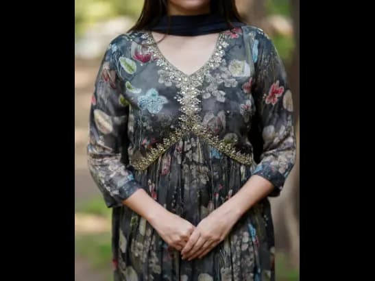 Alia Cut Kurti with Pant & Dupatta (Lining in yoke) (2)