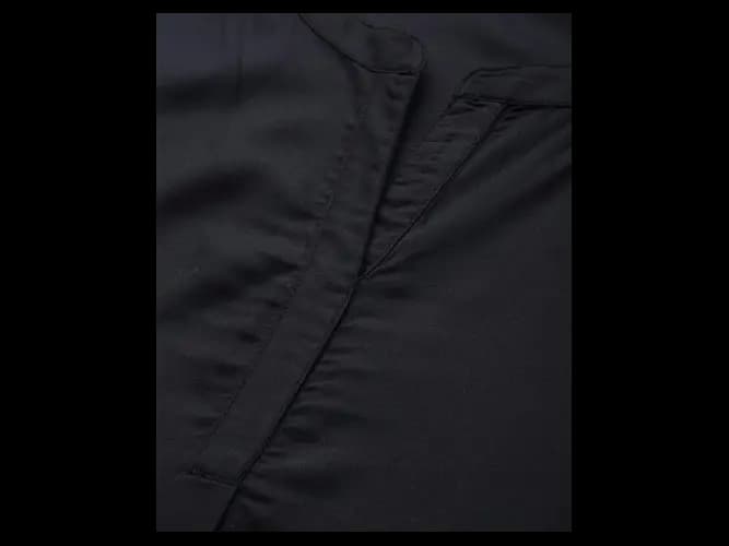 Black solid Shift dress (5)
