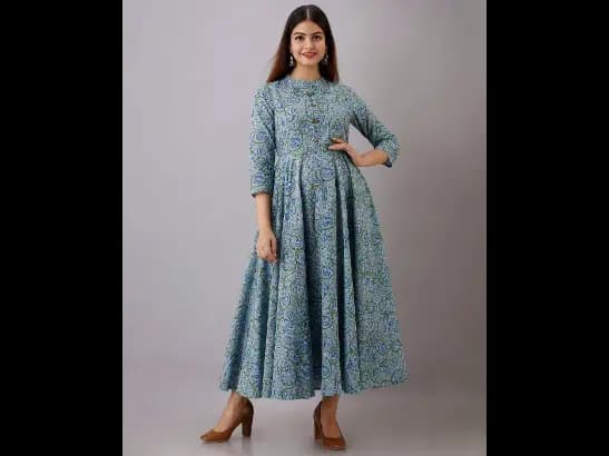 Floral Printed Fit And Flare Dress (2)