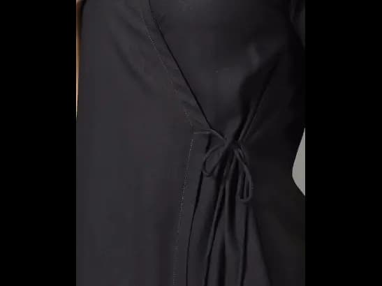 Women Navy Blue Pleated Kurta with Skirt & With Dupatta (4)
