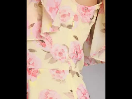 Floral Print Off-Shoulder A-Line Dress (4)