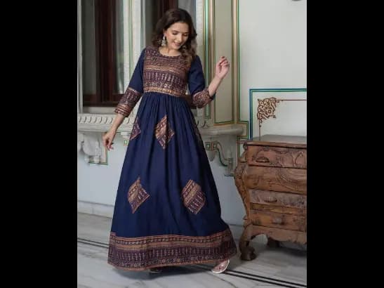 Women Printed Anarkali Kurta
