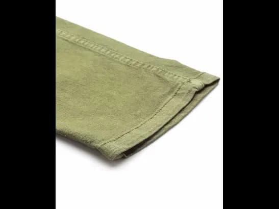 Olive Green Slim Fit High-Rise Stretchable Crop Jeans (5)