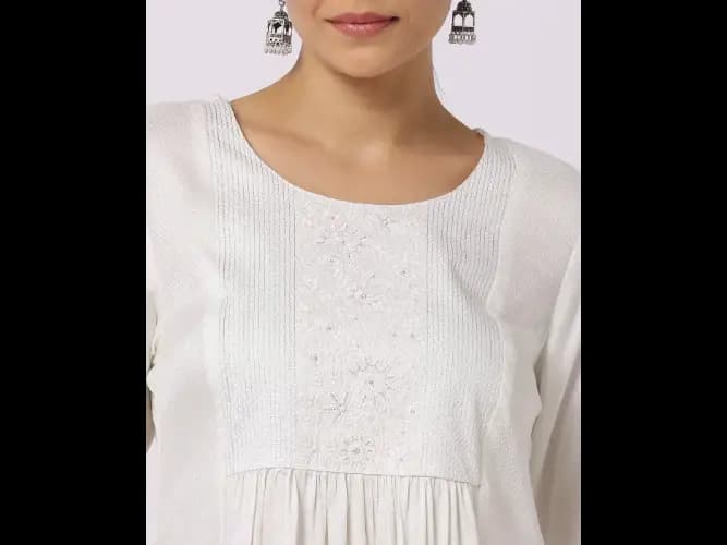 Embroidered A-Line Kurta (3)
