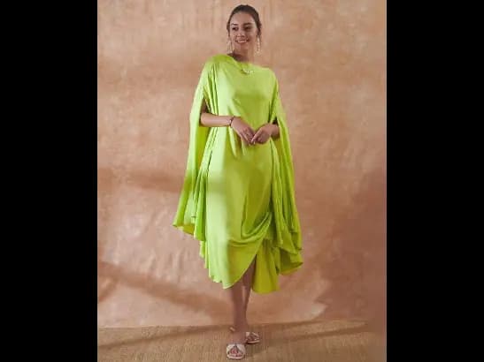 Asymmetric A-Line Dress (2)