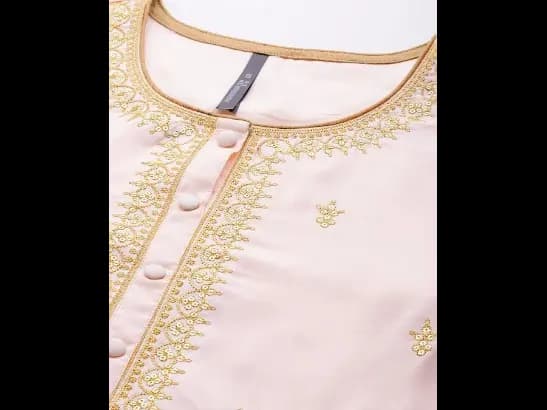 Pleated Sequinned Kurta with Trousers & Dupatta (3)