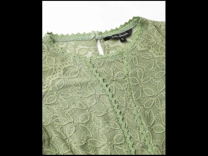 Solid Round Neck Nylon Women's Dress (4)