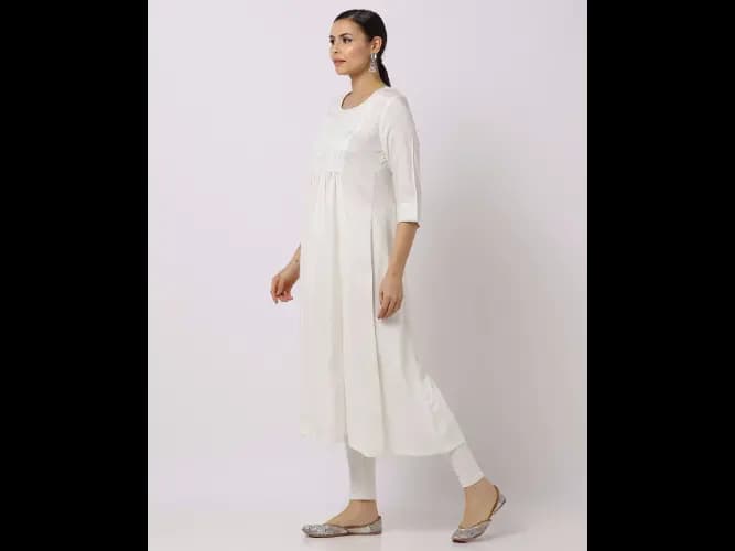 Embroidered A-Line Kurta (4)