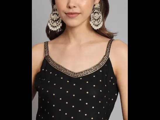 Geometric Printed Straight Kurta with Palazzos & Dupatta (4)