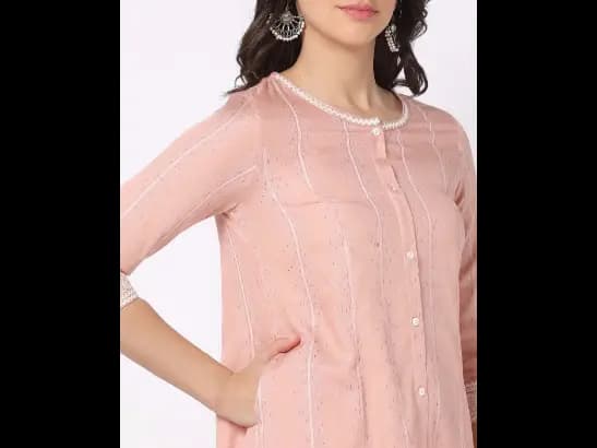 Striped A-Line Kurta (2)