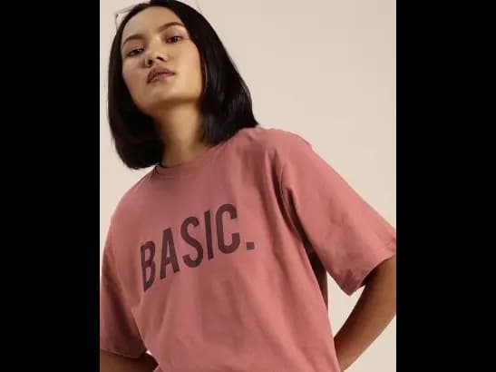 Printed Crew-Neck Oversized T-shirt