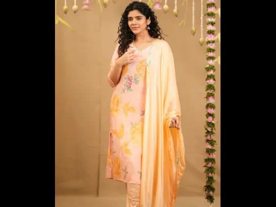 Straight Cut Kurti with Pant & Dupatta