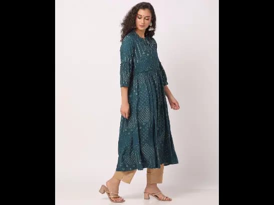Printed A-Line Kurta