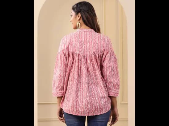 Geometric Print Flared Tunic (4)