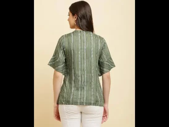Women Striped Regular Fit Top (5)