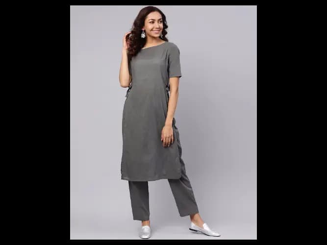 Straight Kurta Suit Set with Tie-U (3)