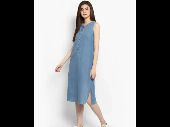 Denim Blue Shirt Dress (2)