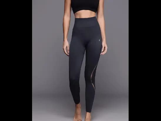 Antimicrobial Rapid Dry Seamless Side Striped Tights